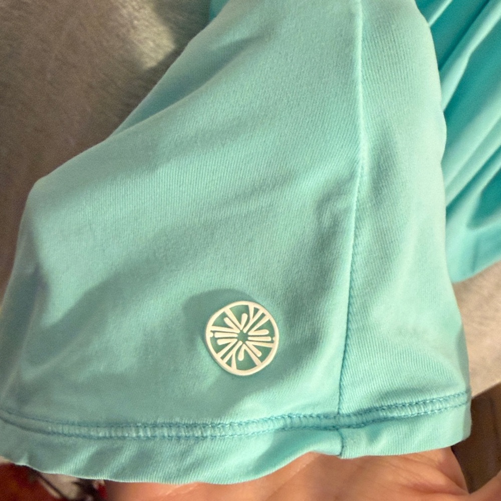 Lilly Pulitzer Luxletic Aqua Racerback Tank XL - Picture 5 of 7